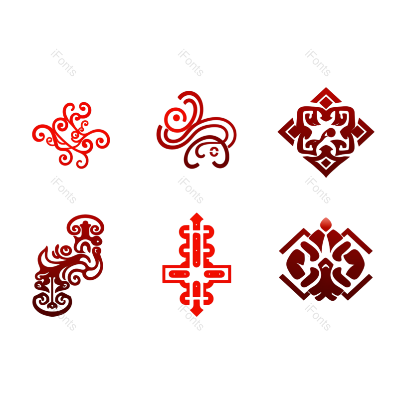 装饰图片,欧式元素,花纹PNG,中式免抠素材
